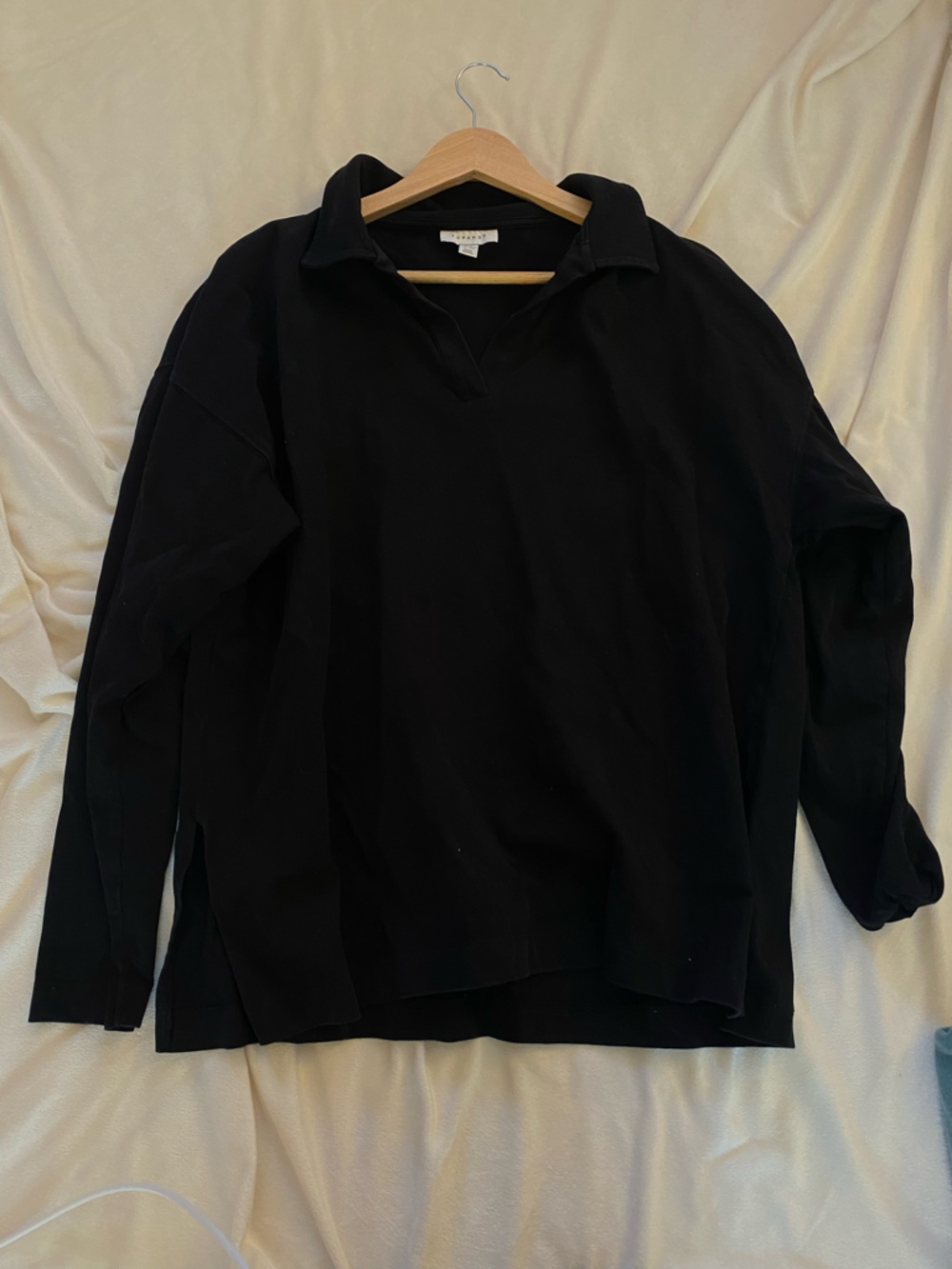 Top Shop Collar Women's Pull Over Sweatshirt - Picture 4 of 5